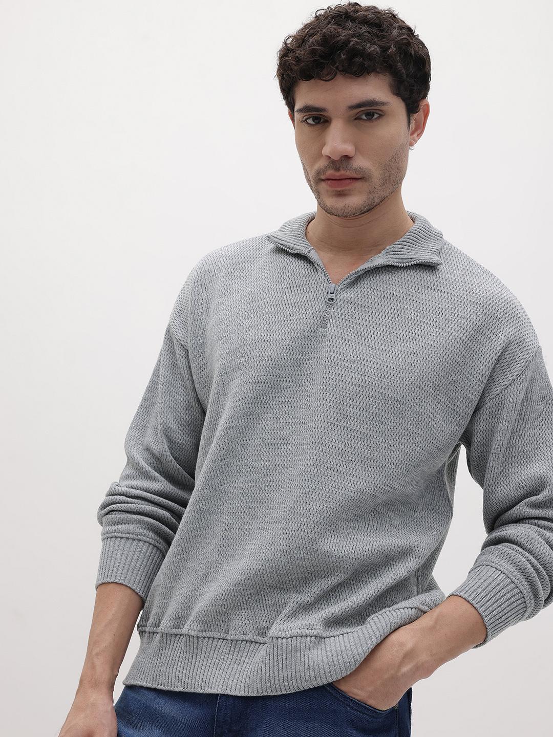 The Roadster Life Co. Self Design Mock Collar Pullover - Image 1