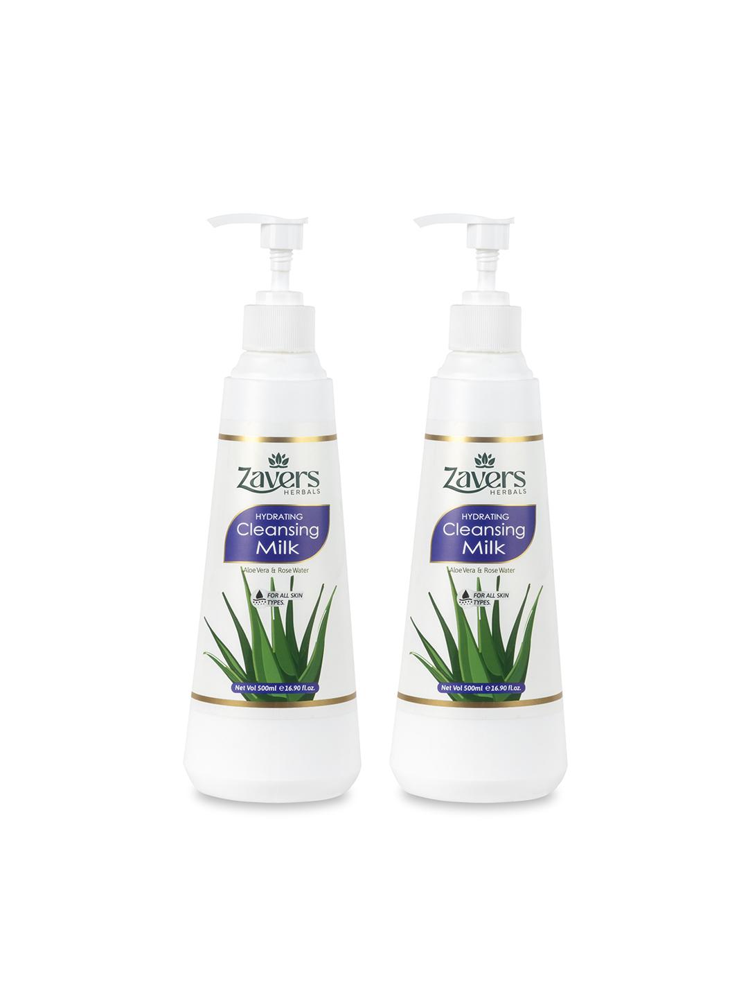 Buy Zavers Set Of 2 Cleansing Milk Moisturising Lotion - 500 ml