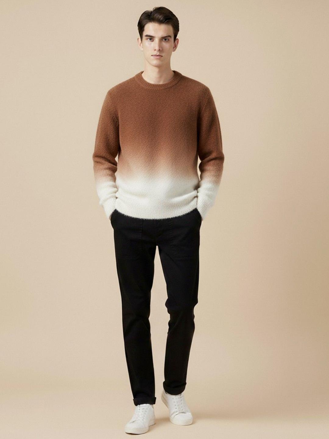 Mast & Harbour Men Colourblocked Pullover - Image 1