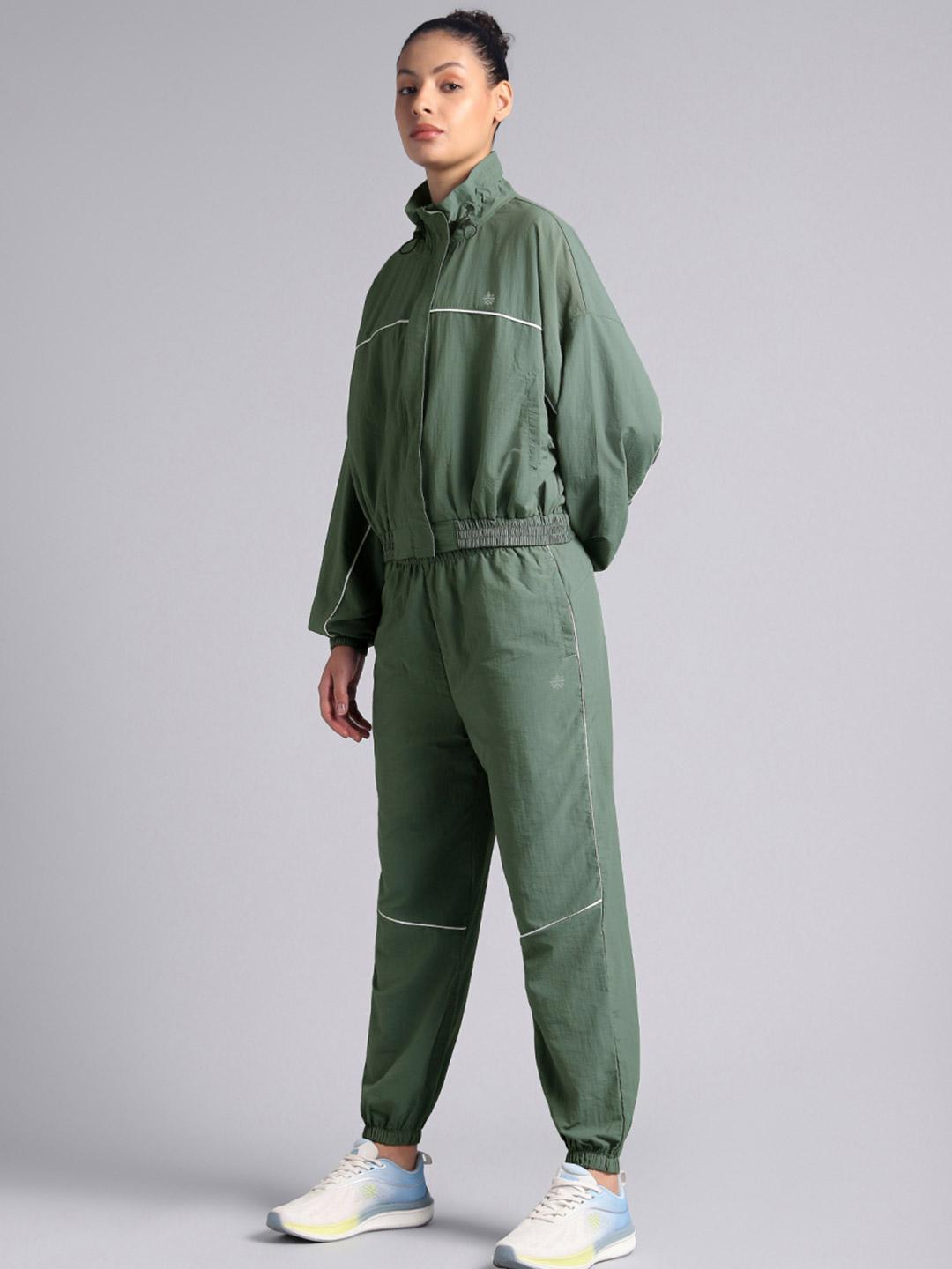 Buy CULT Women Green Sporty Outrun Track Suit - Tracksuits for