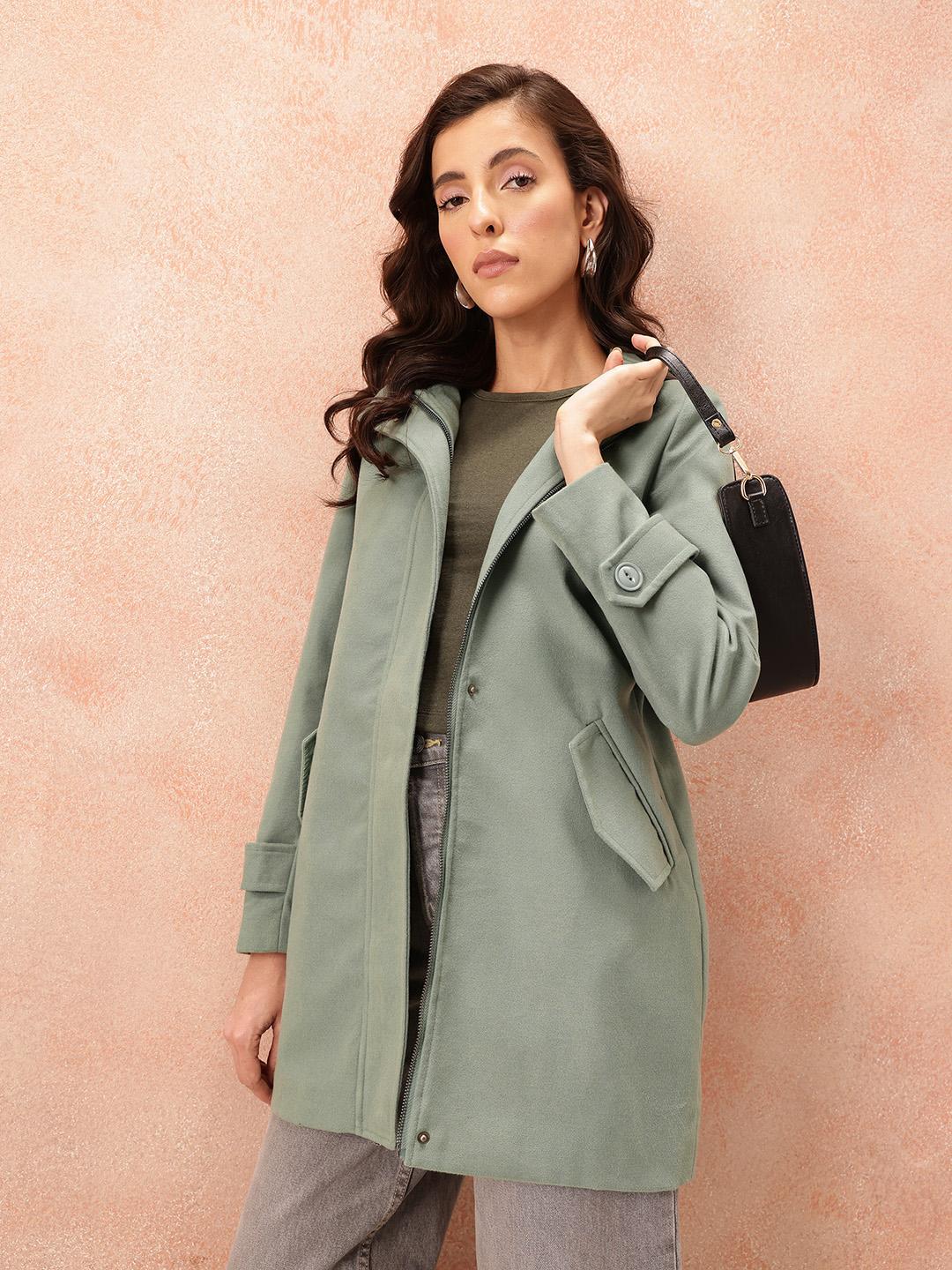 Buy all about you Zip Closure Overcoat - Coats for Women 33444323