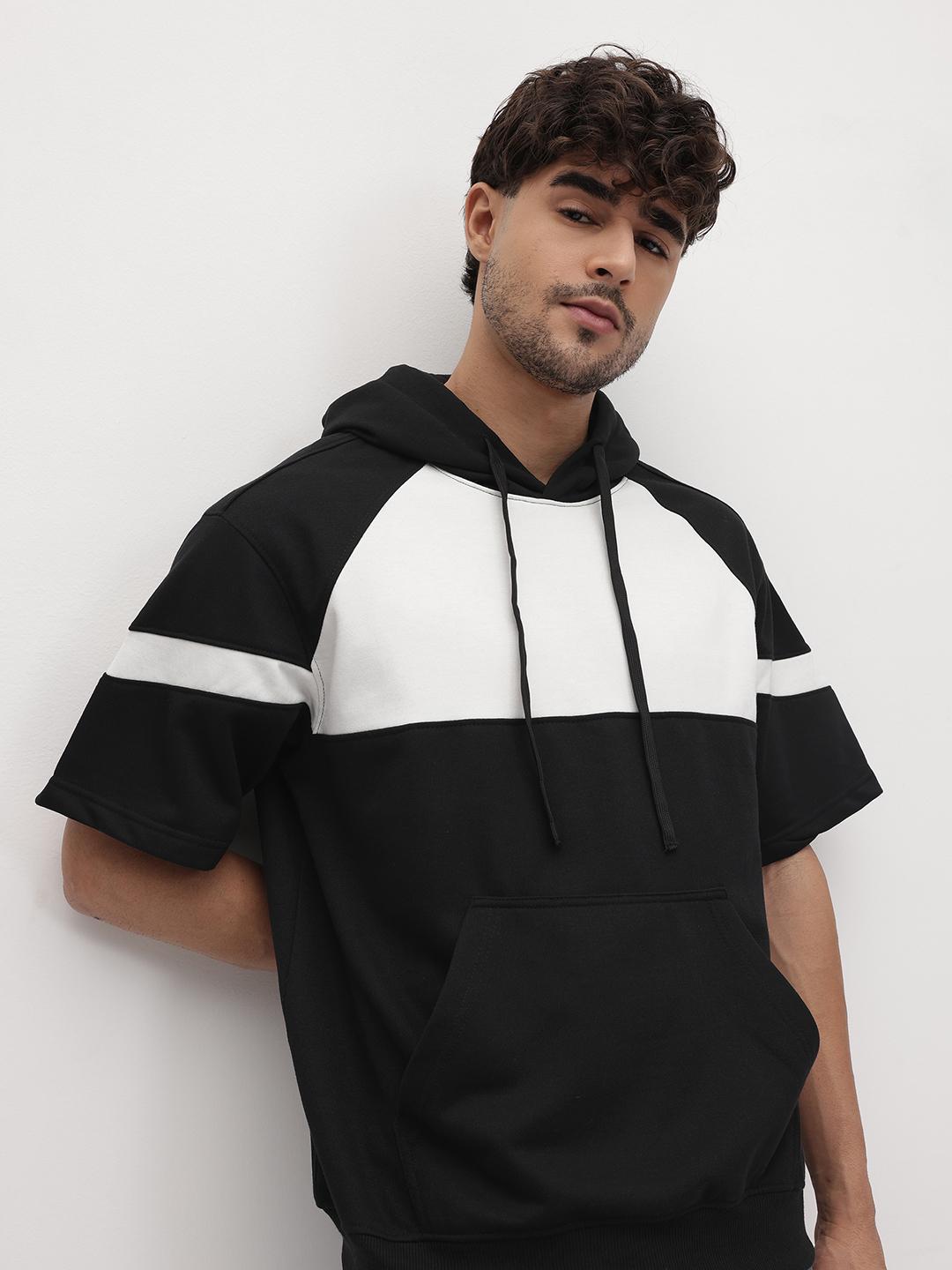 Roadster Colourblocked Hooded Sweatshirt