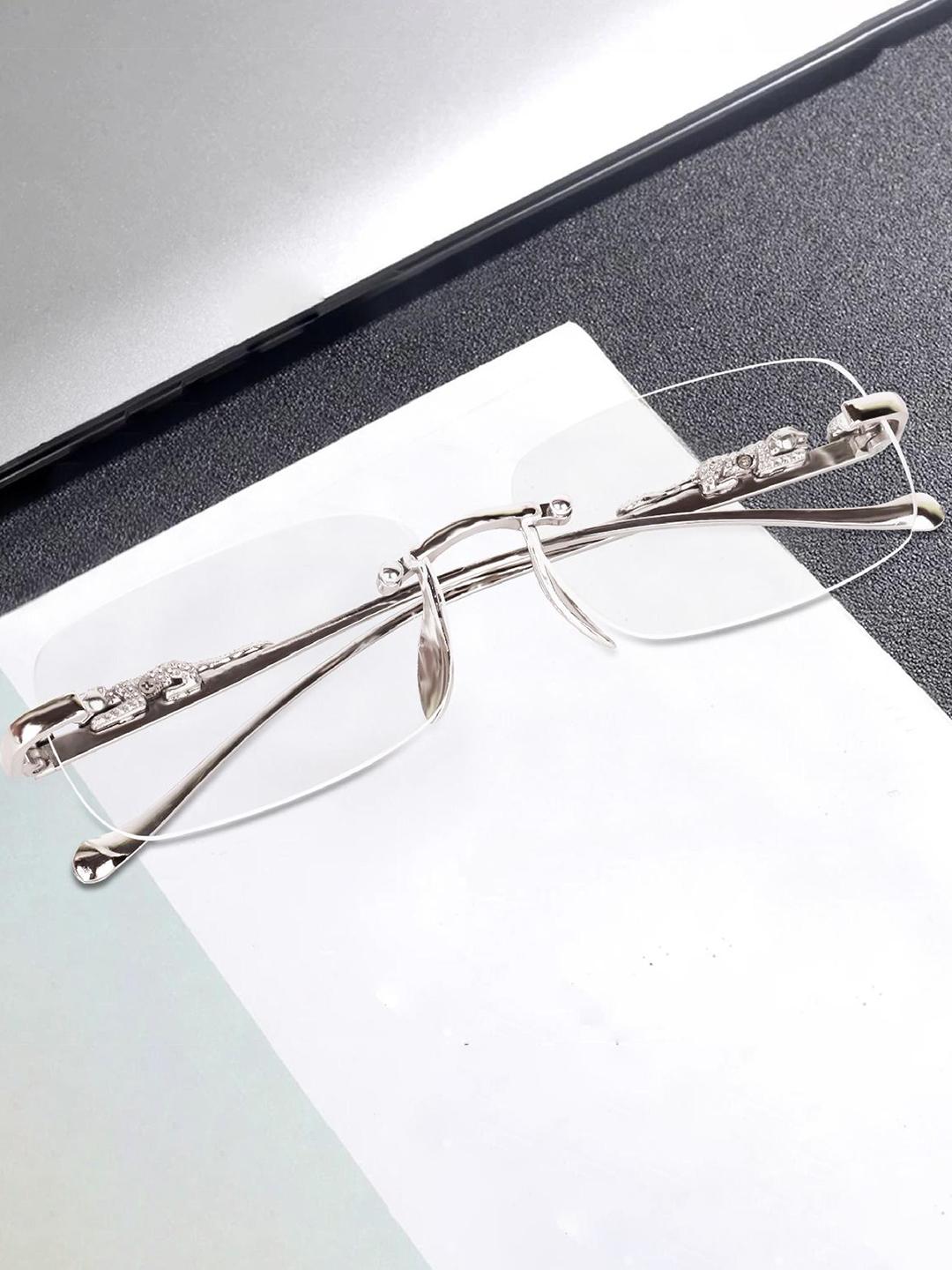 Eyedens Unisex Rimless Square Frames