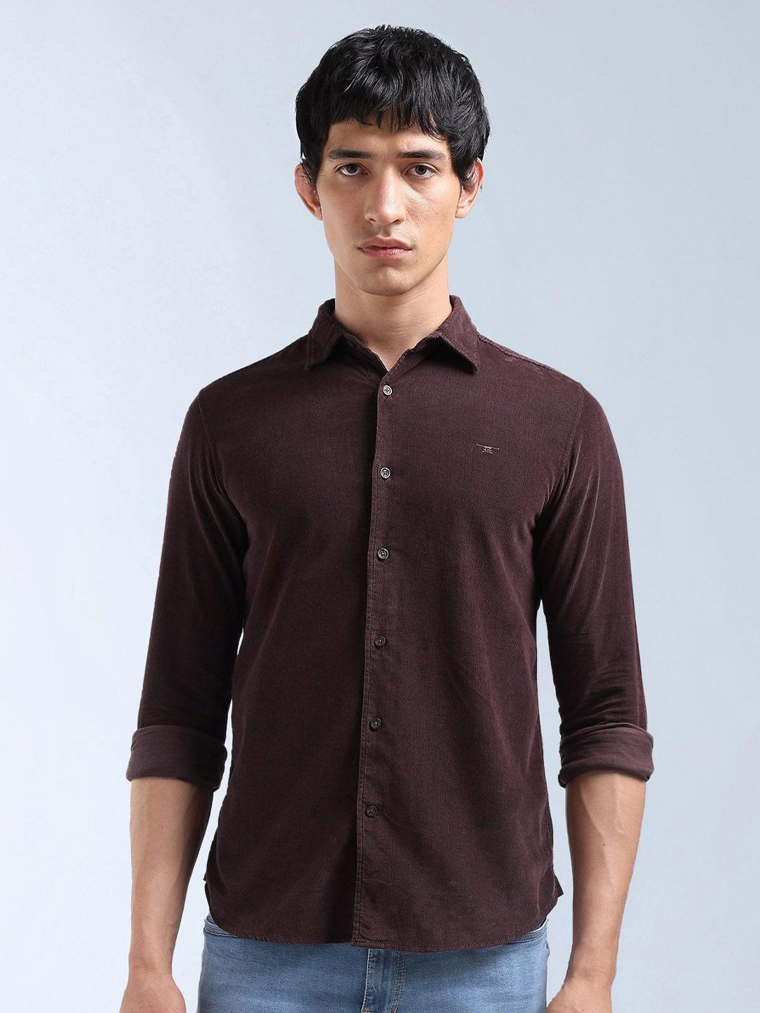 Flying Machine Men Slim Fit Cotton Casual Shirt - Image 1