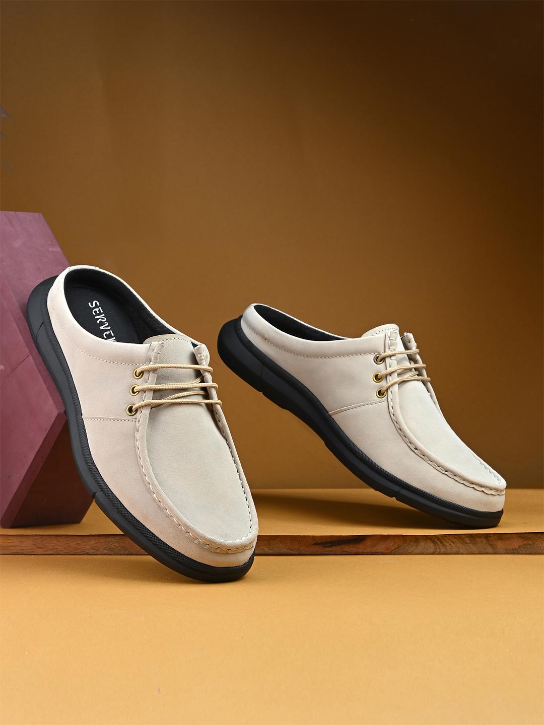 SERVER Men Lightweight Round Toe Slip-On Mules - Image 1
