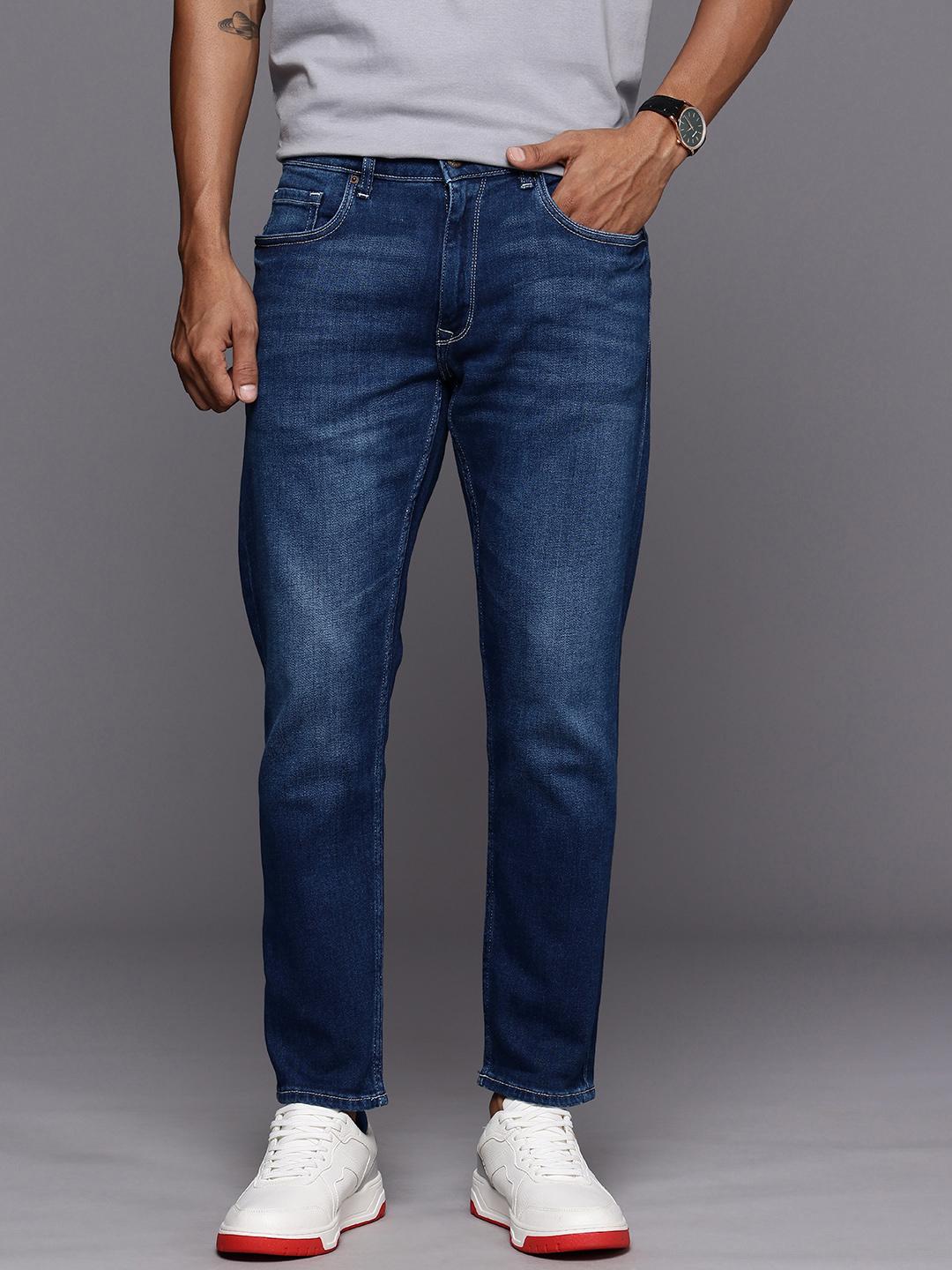 Louis Philippe Jeans Louis Philippe Men's Slim Fit Ankle Length Jeans - Image 1