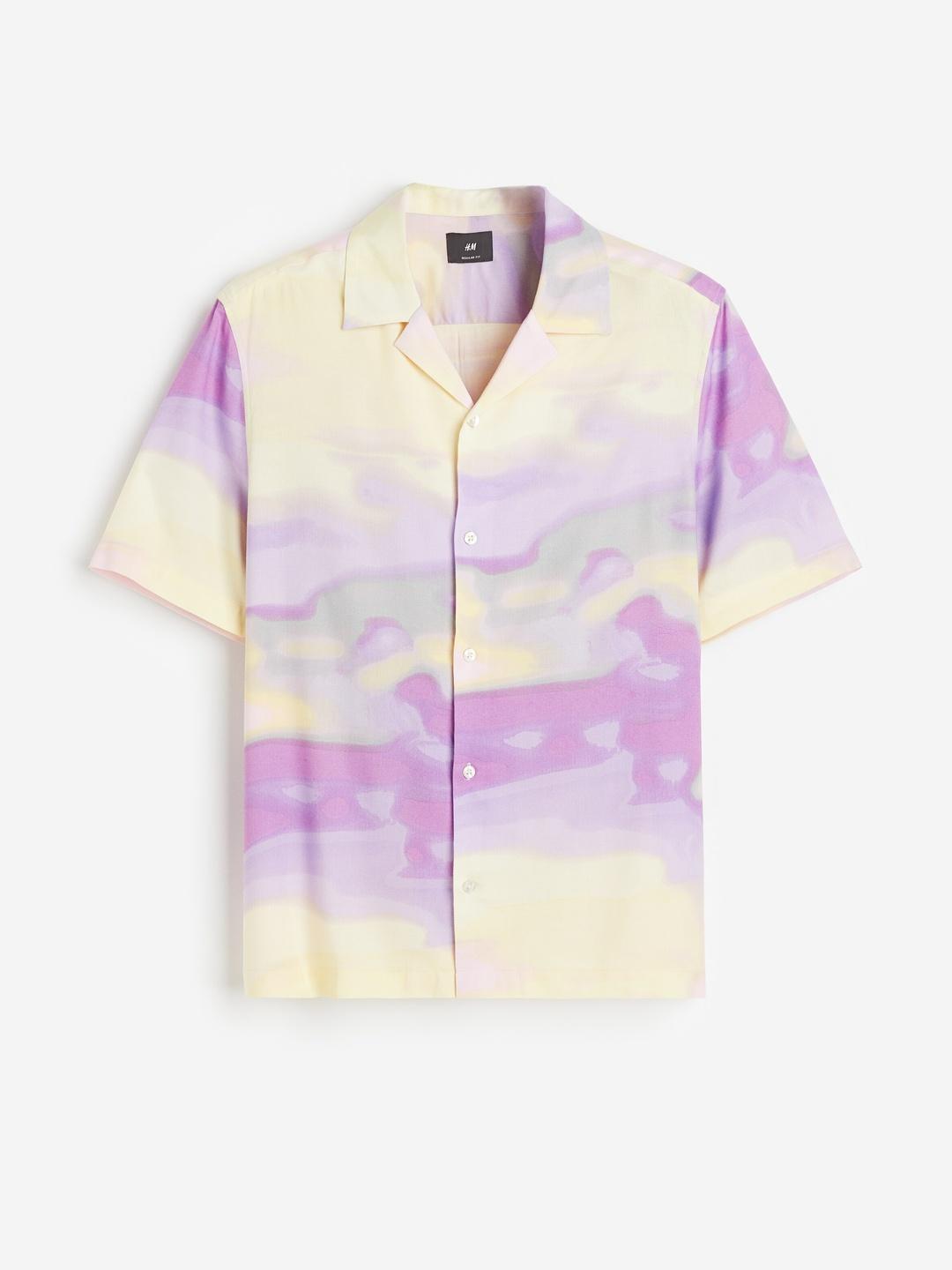 Resort Shirt Tie Dye Shirt Hm Buy H&M Patterned Resort Shirt