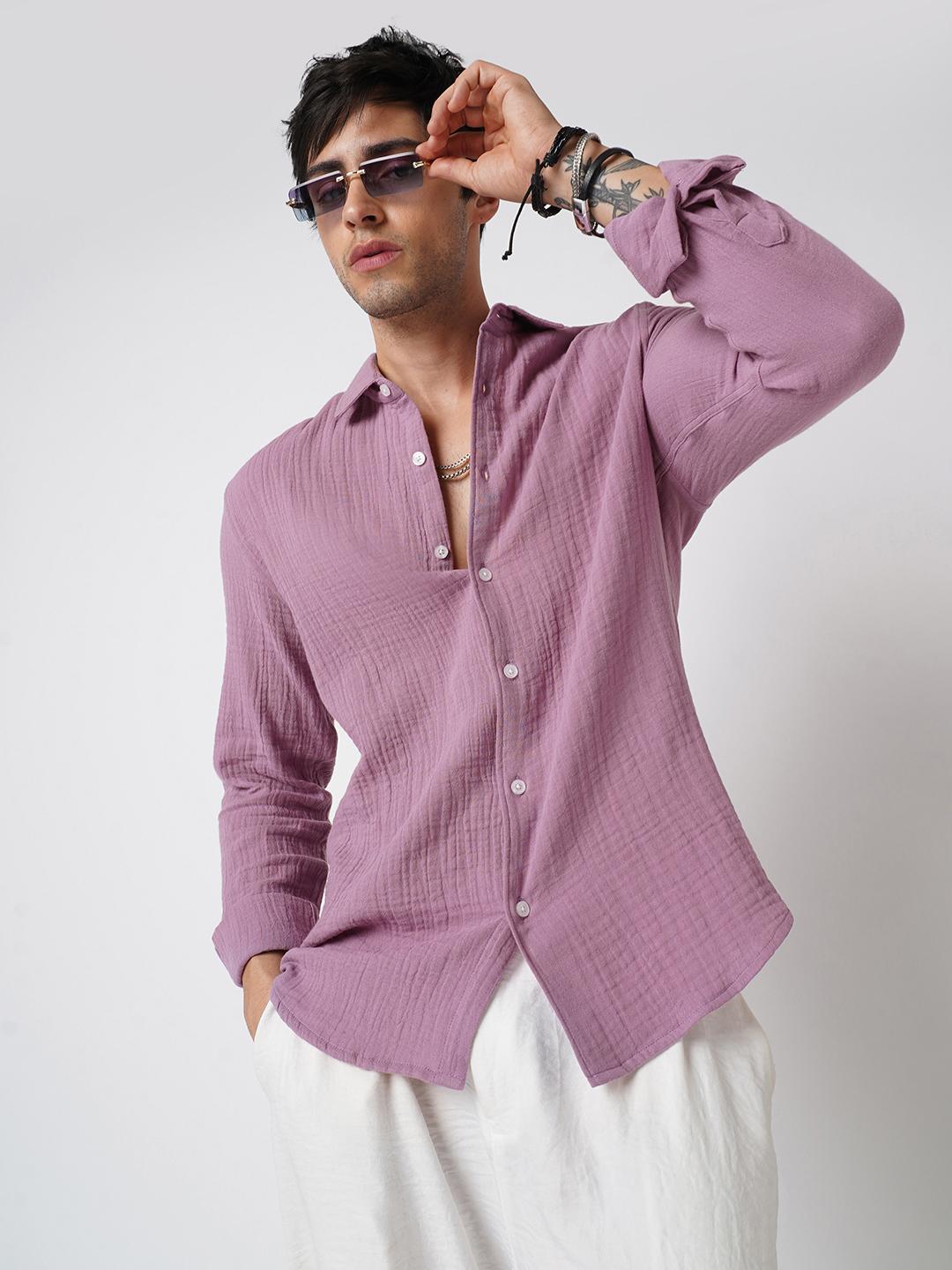 VASTRADO Men Classic Relaxed Fit Cotton Shirt - Image 1