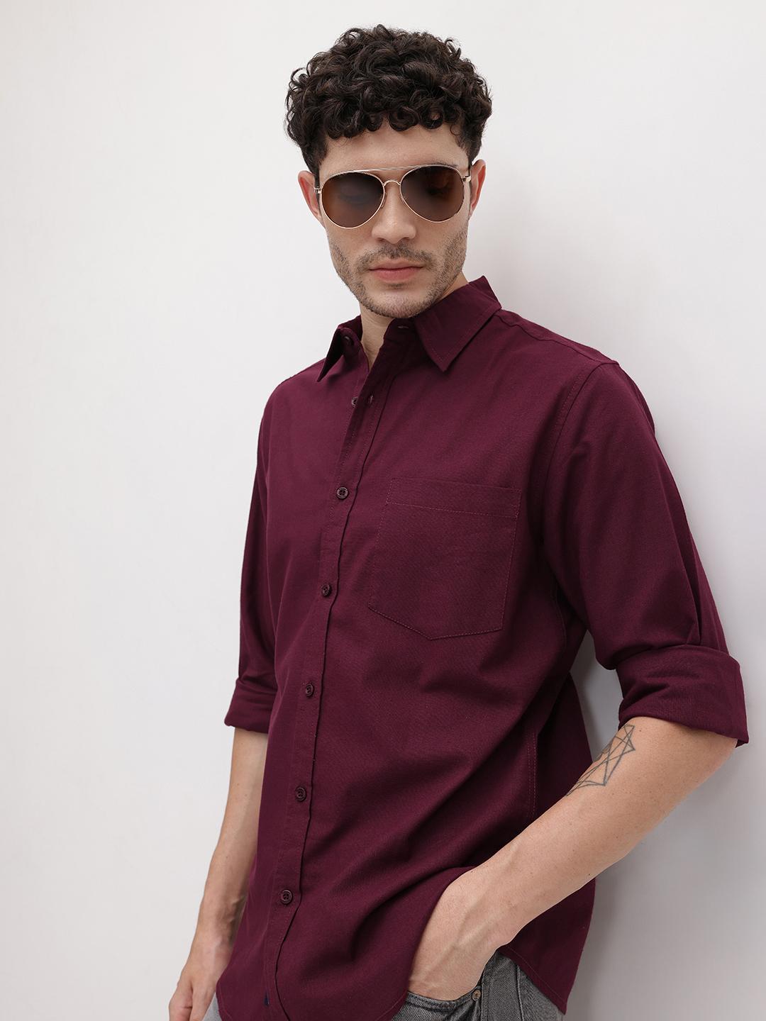 Roadster Life Co. Spread Collar Cotton Shirt - Image 1