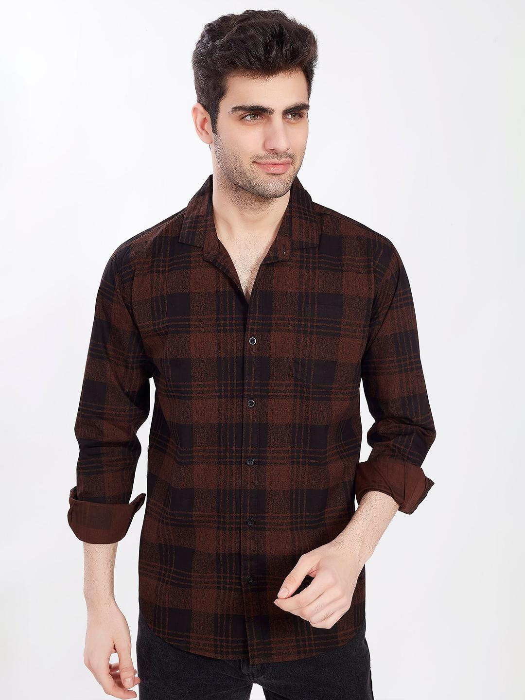 THE BEETEL HOUSE Men Regular Fit Tartan Checks Casual Shirt - Image 1