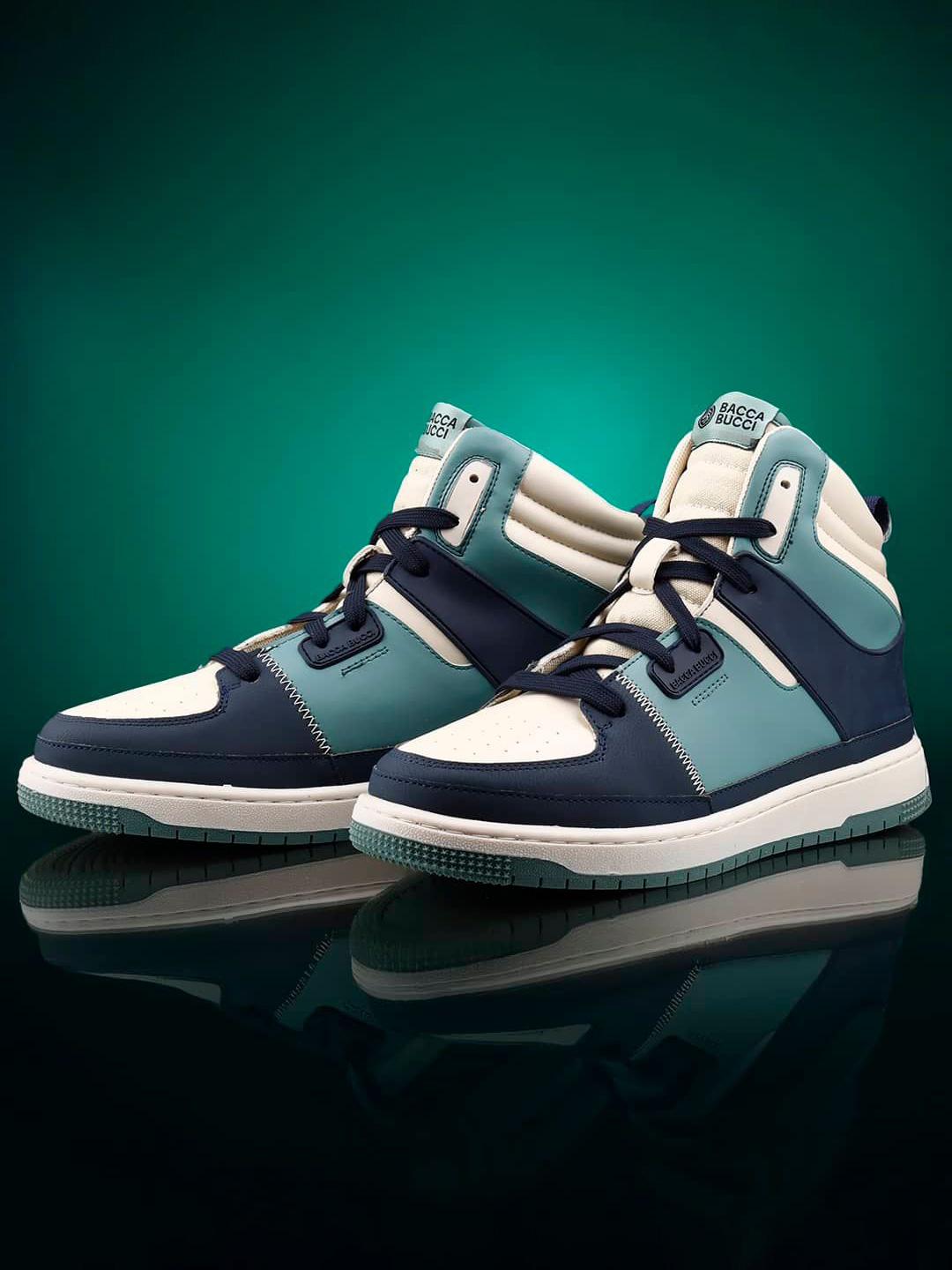bacca bucci Gourmet Men PU High-Top Sneakers - Image 1