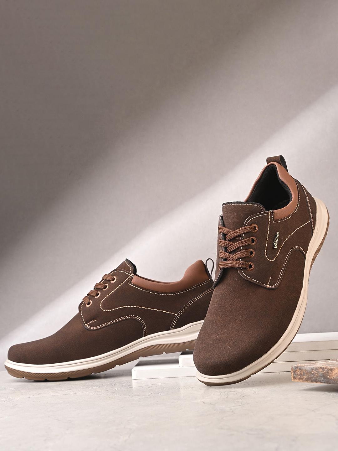Buy Vellinto Cocovia Men Textured Lightweight Lace-Ups Casual