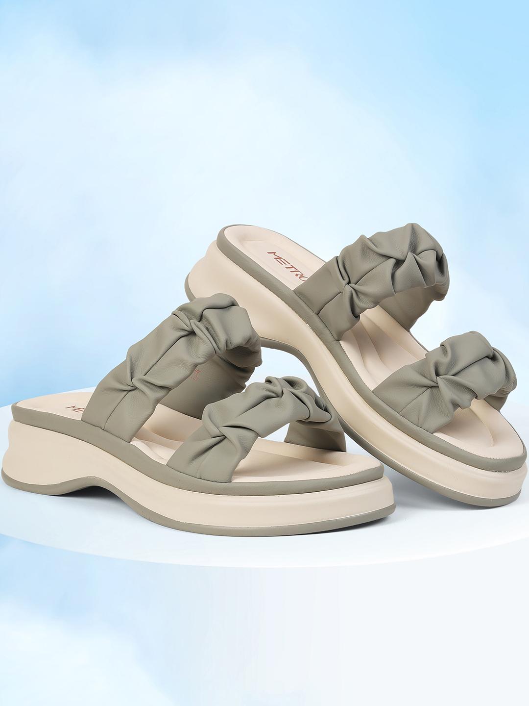 Metro Women Open Toe Flats - Image 1