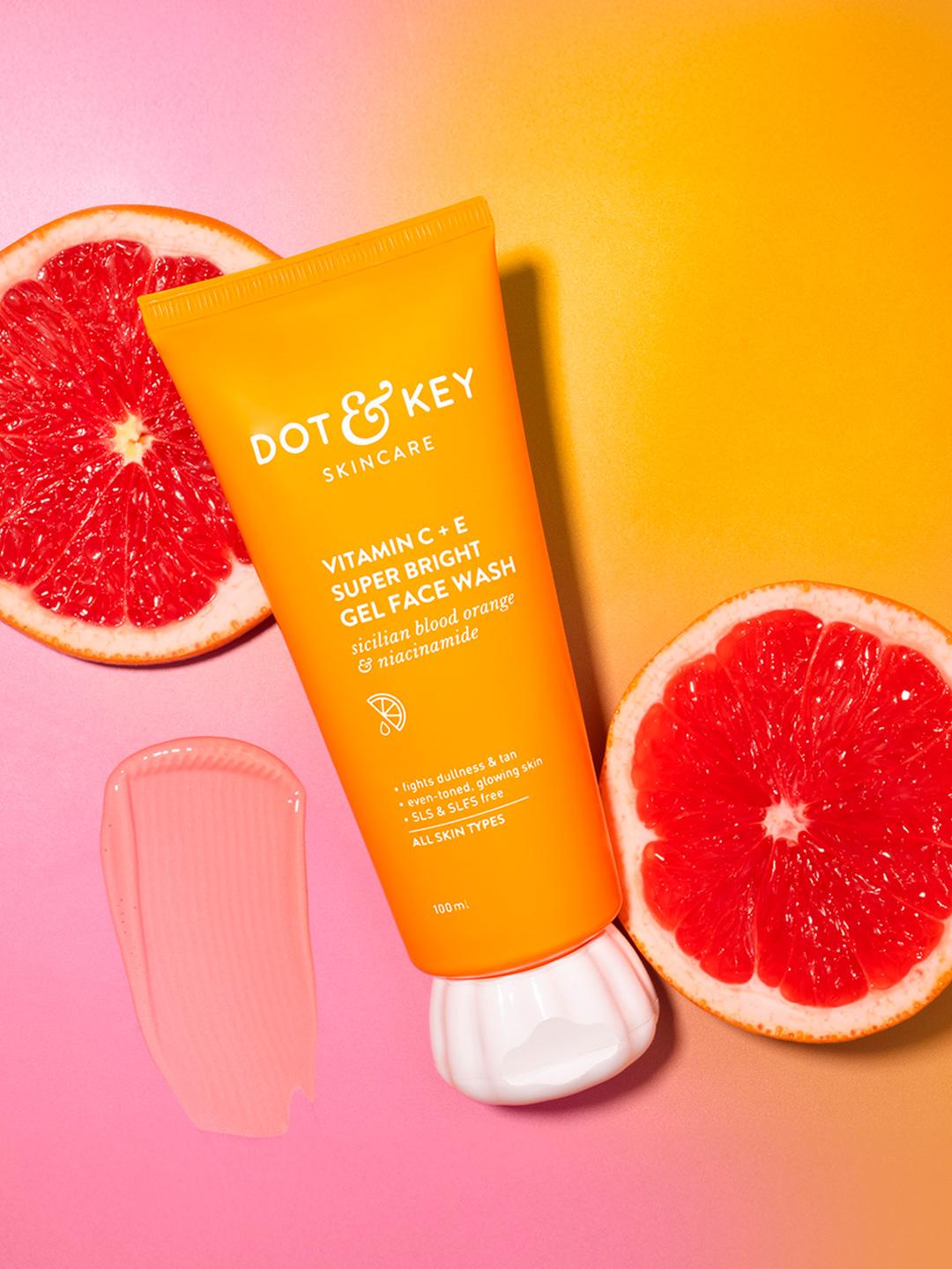 DOT & KEY Vitamin C+E Super Bright Gel Facewash - 100ml - Image 1
