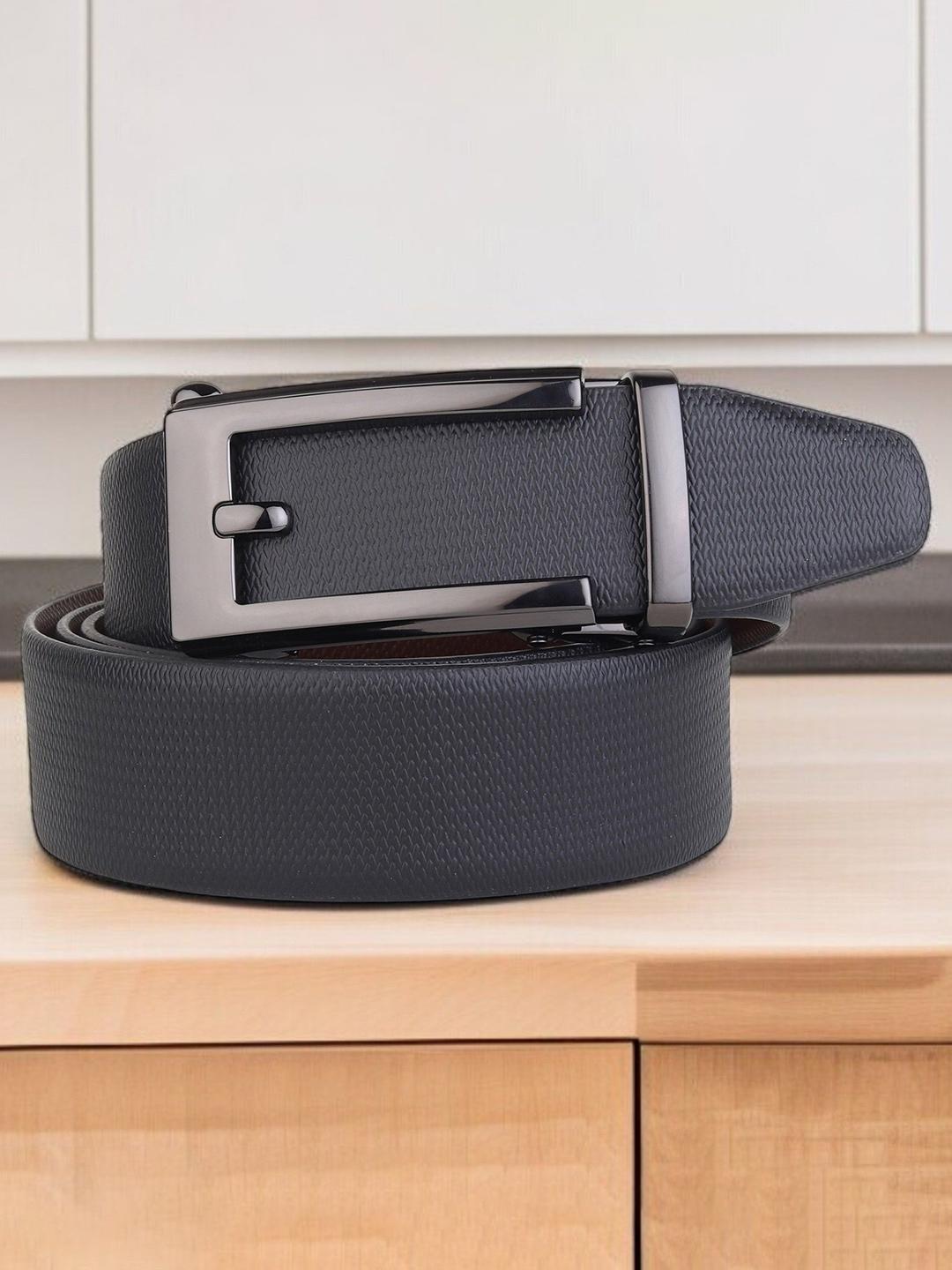 Killer Men Textured Leather Reversible Formal Belt