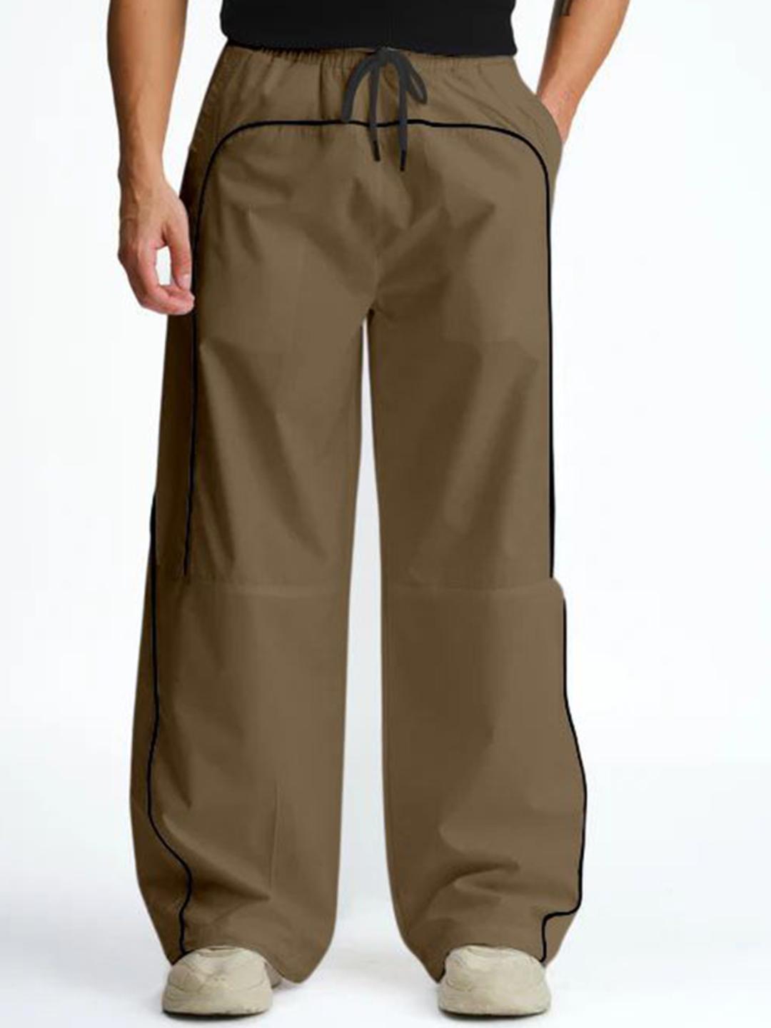 RAJOVATI Men Mid Rise Side Stripes Track Pants - Image 1