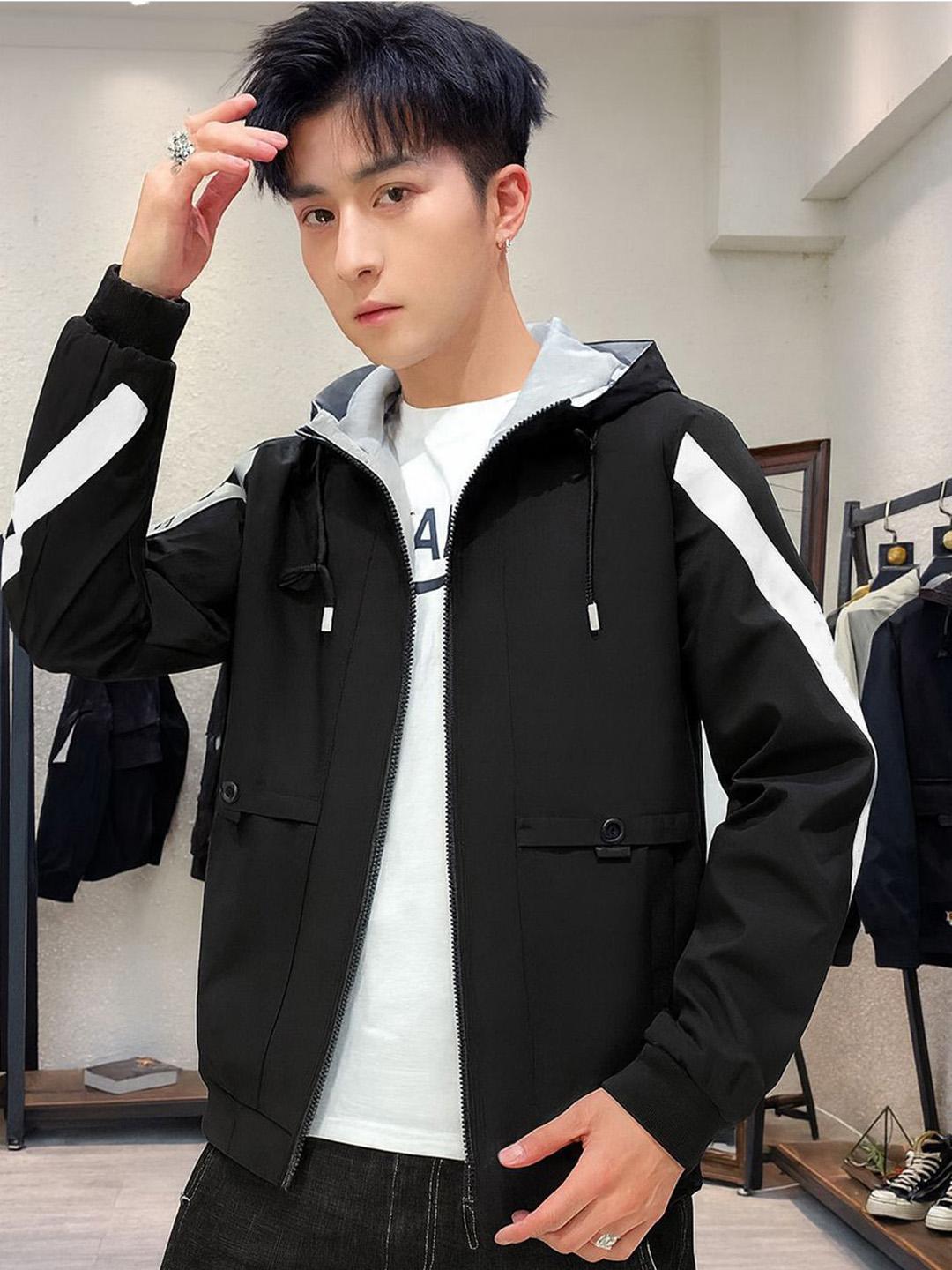 Buy MOTREX Men Hooded Solid Bomber Jacket - Jackets for Men