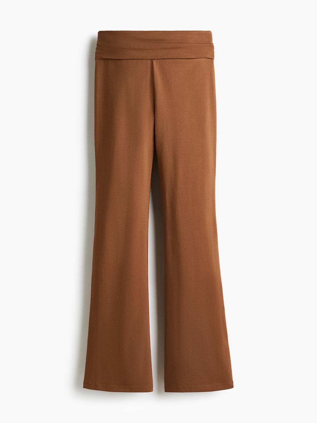 Buy H&M Women Foldover-Waist Cotton Trousers - - Apparel for Women