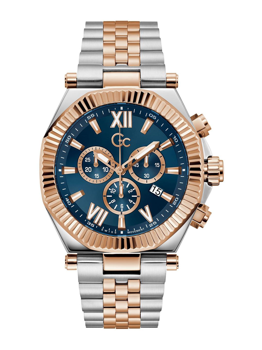 Buy Guess Collection Round 44mm Blue Dial Analog Men Watch