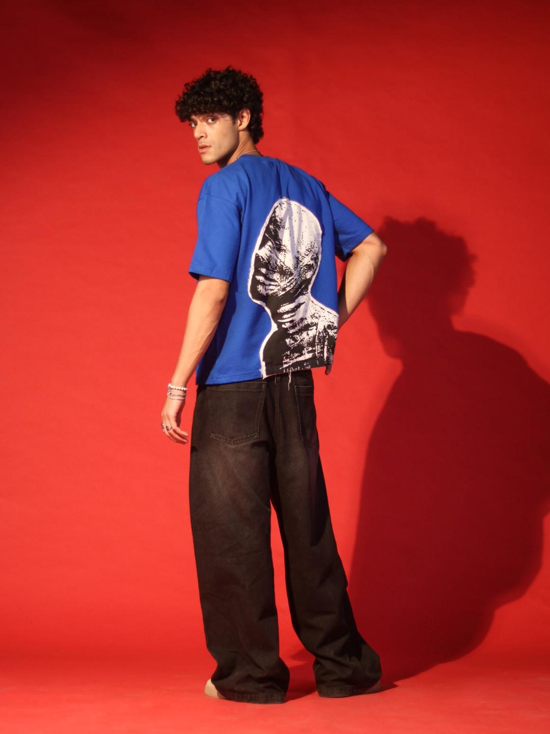 SAINTBLACK Men Streetwear Oversized T-shirt - Image 1