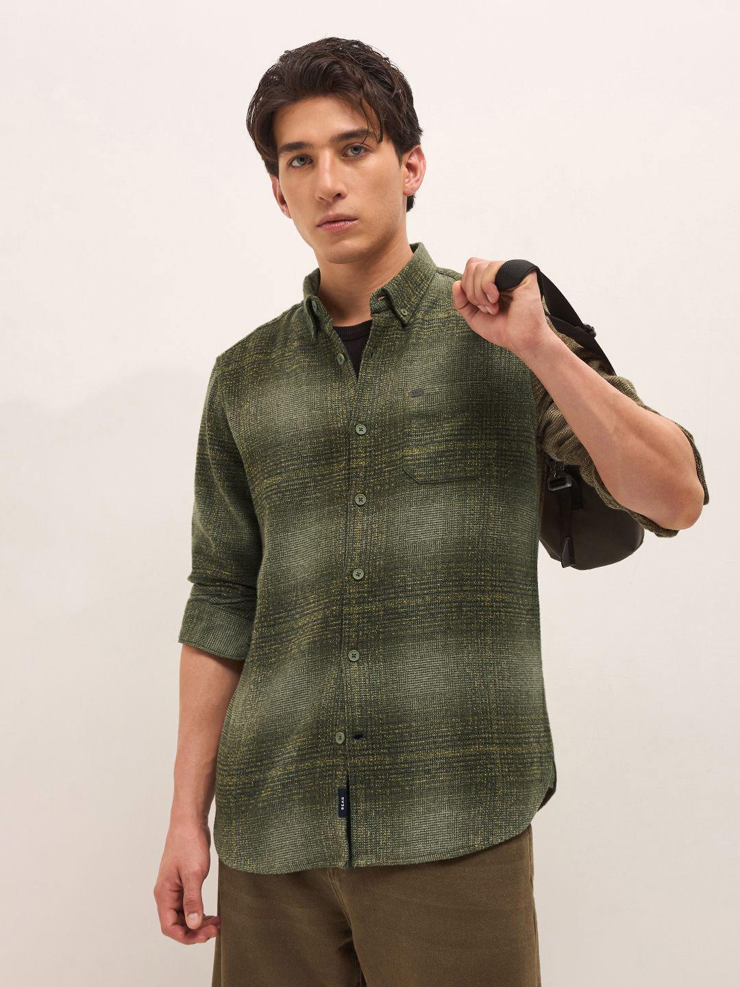 THE BEAR HOUSE Slim Fit Horizontal Striped Shirt - Image 1