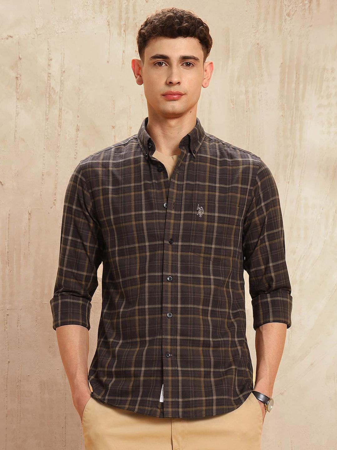 U.S. Polo Assn. Checked Cotton Shirt - Image 1