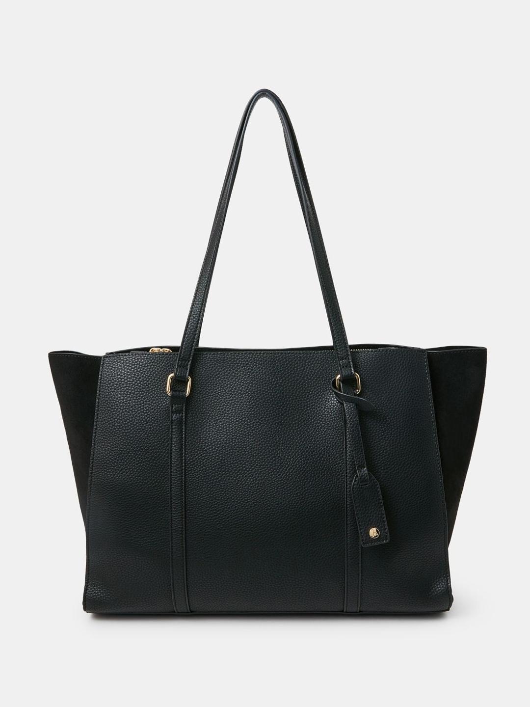 Buy Accessorize London Women's Double Zip Faux Leather Tote Bag