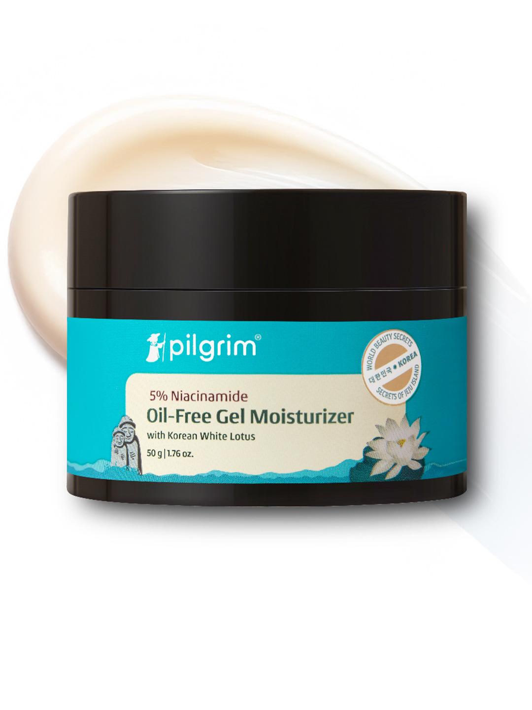 Pilgrim Oil-Free Gel Face Moisturizer with Niacinamide, Hyaluronic - Image 1