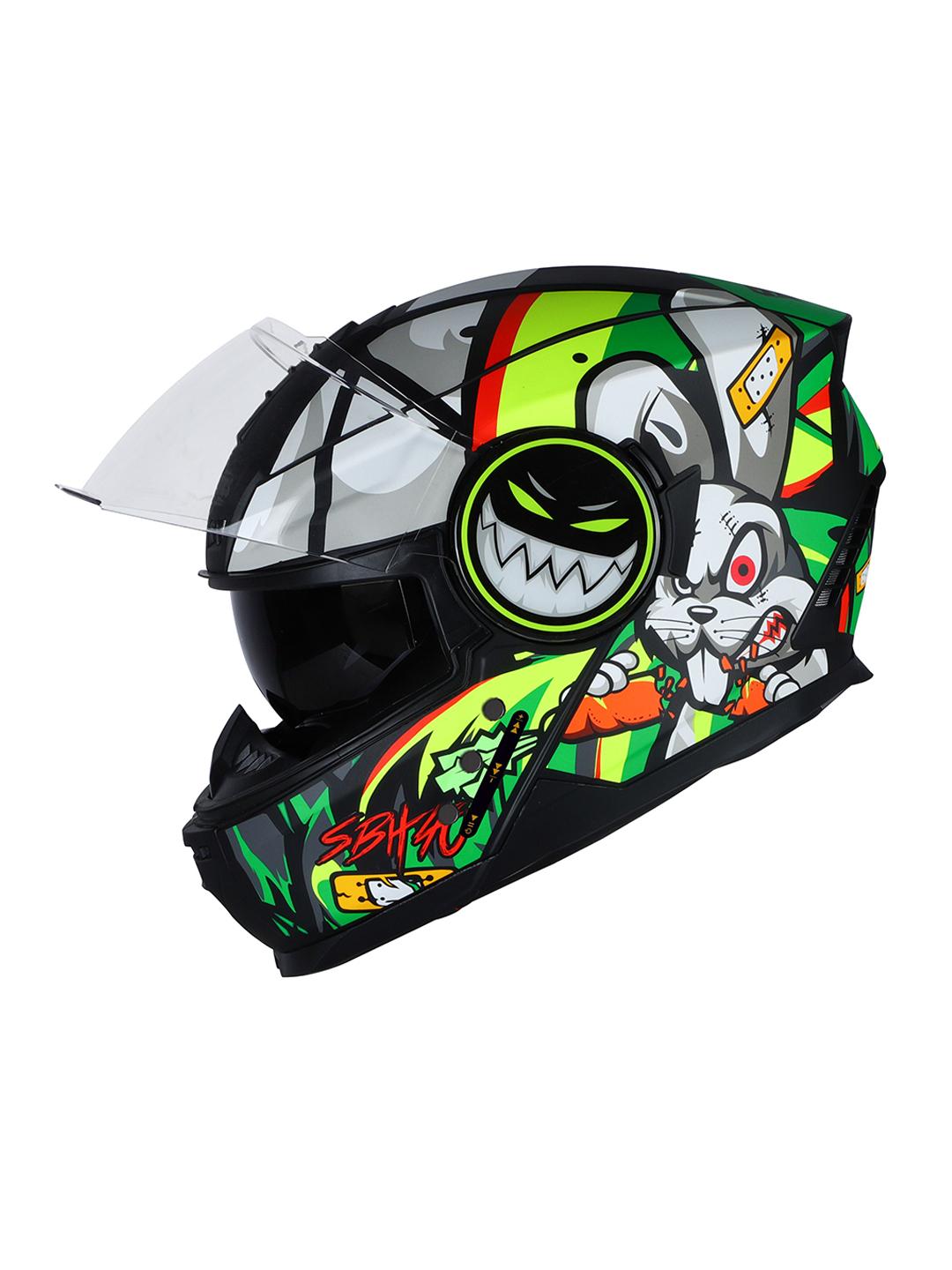 Buy Steelbird SBH 40 Crazy Doe Bluetooth Full Face ISI Certified