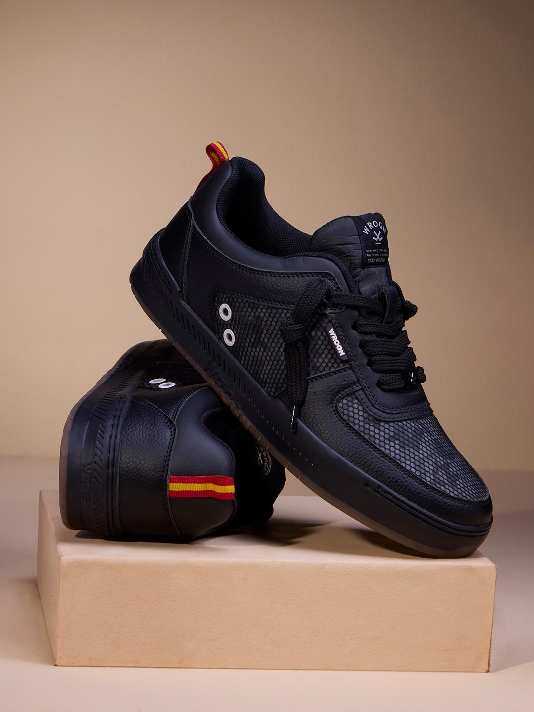 WROGN Men Printed PU Sneakers