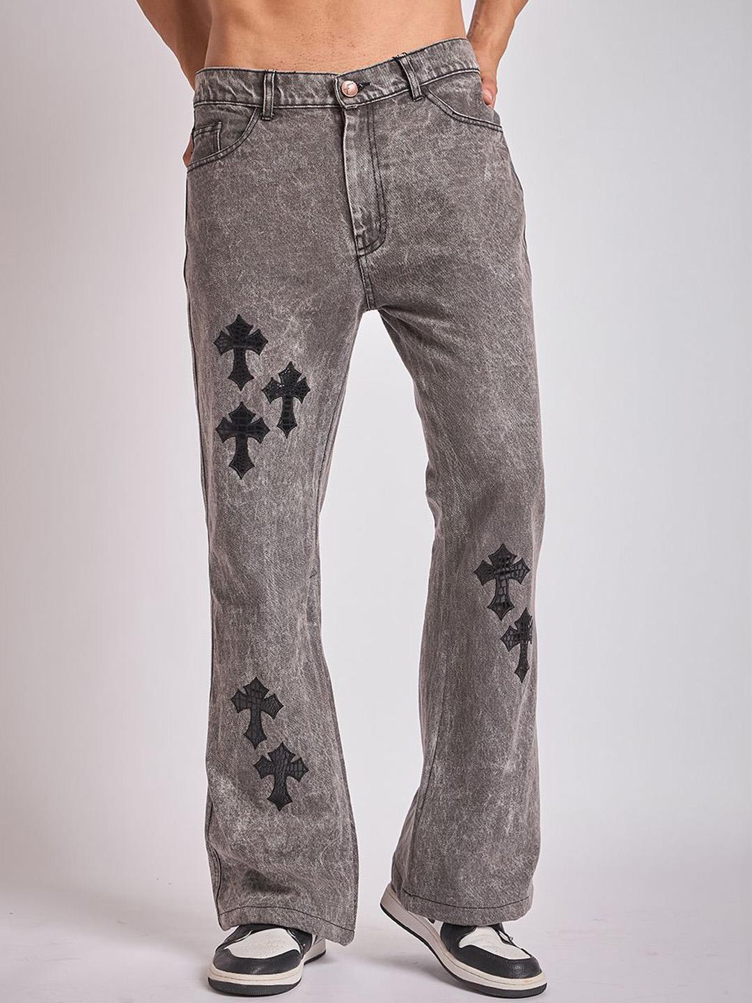 Buy FUGAZEE Men Straight Fit Mid-Rise Heavy Fade Jeans - Jeans for