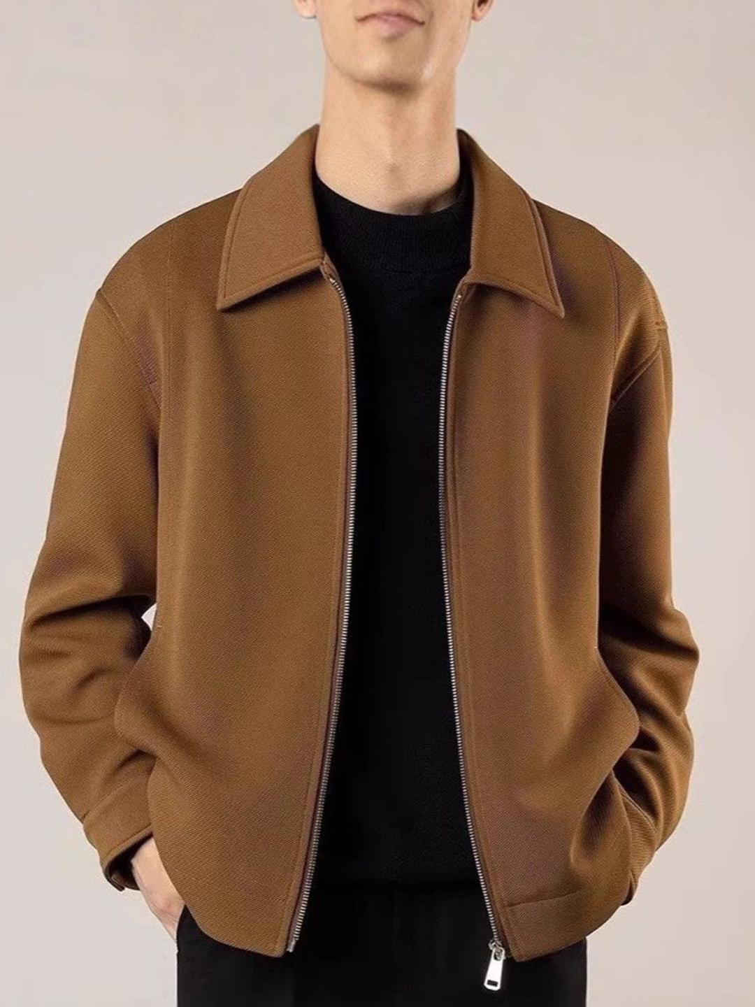 Mast & Harbour Men Spread Collar Solid Tailored Jacket - Image 1
