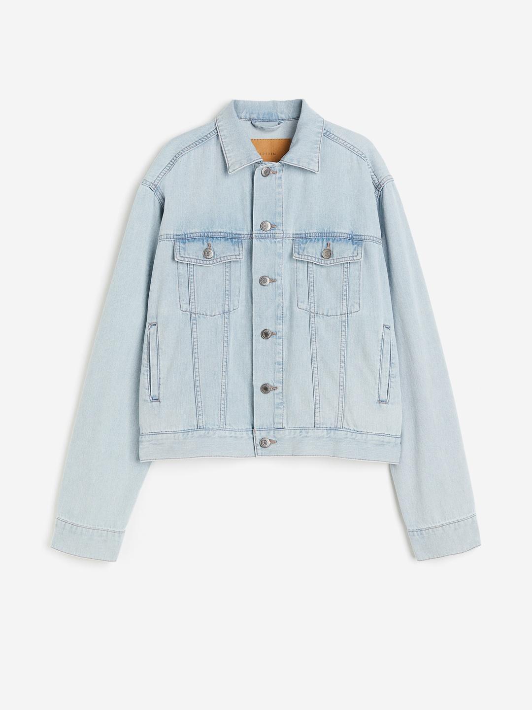 Buy H&M Feather Soft Denim Jacket Jackets for Women 26229102