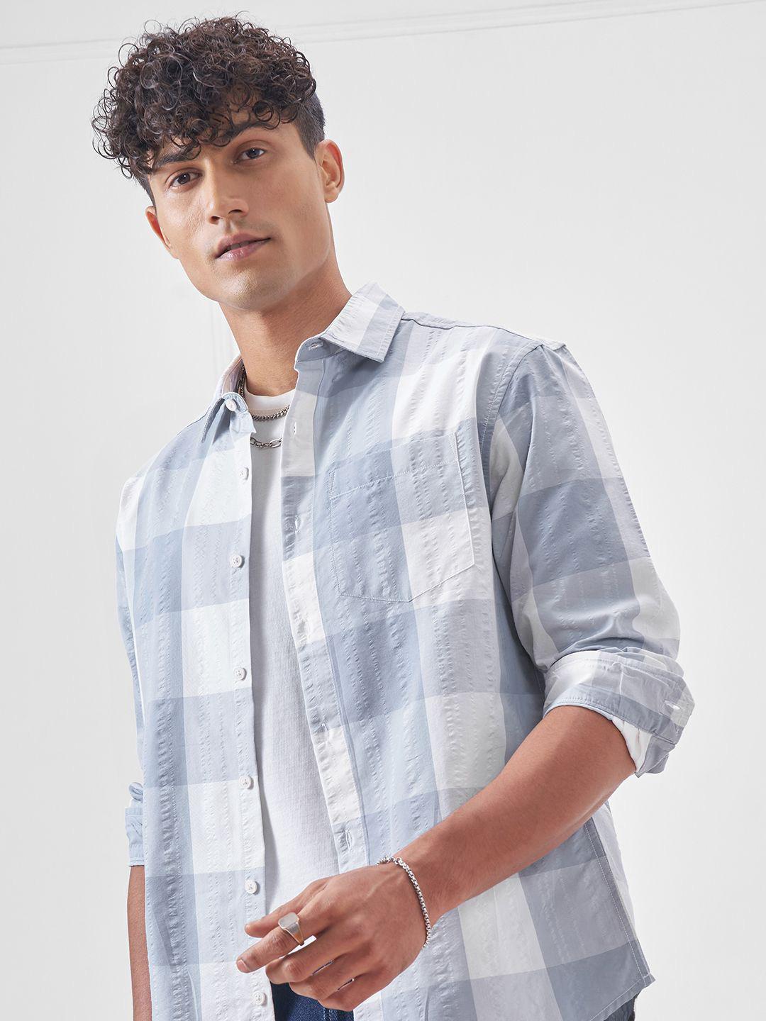 HIGHLANDER Men Relaxed Fit Buffalo Checked Shirt - Image 1