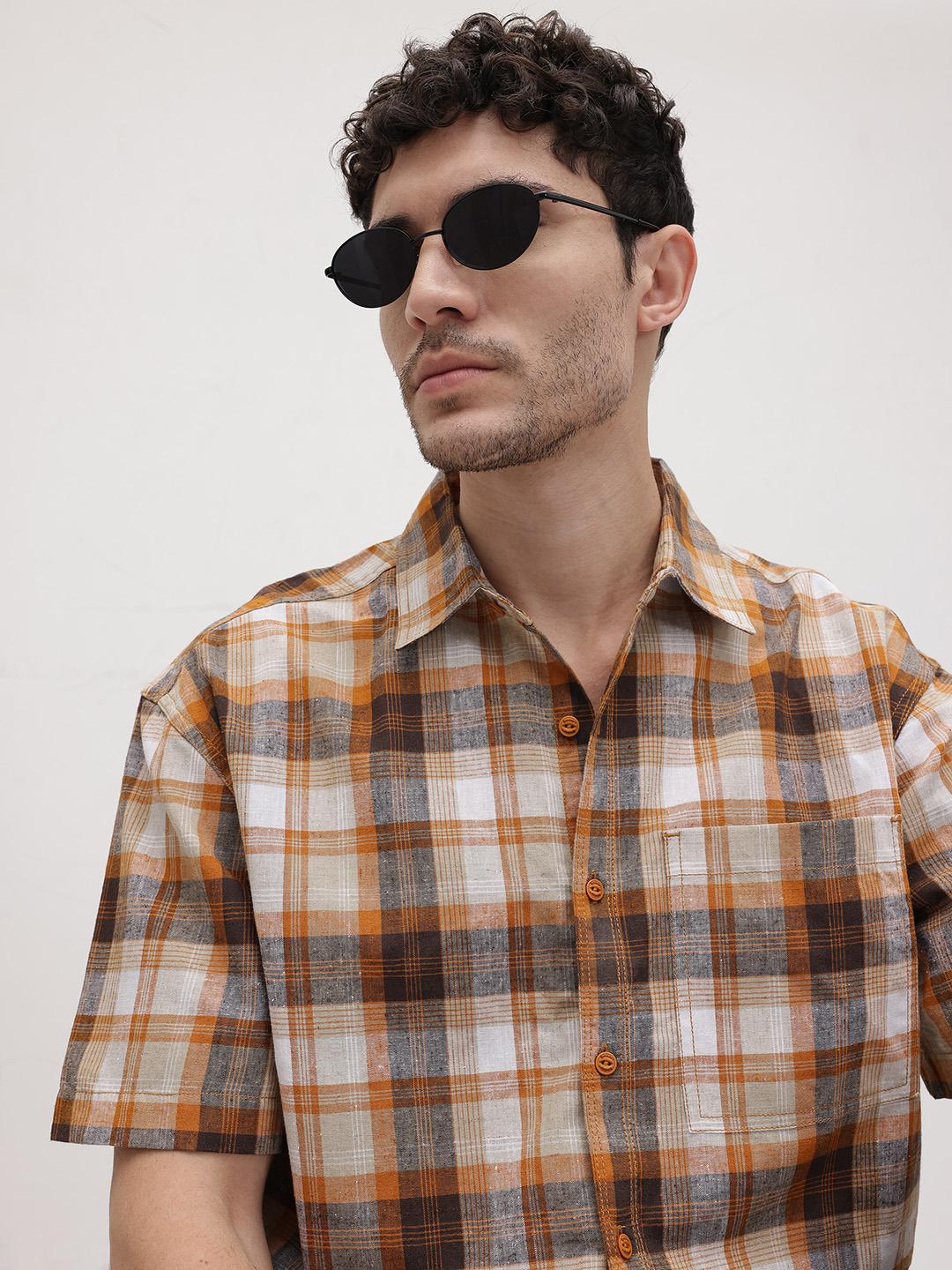 Roadster Tartan Checks Relaxed Casual Shirt - Image 1