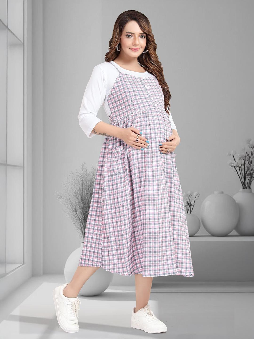 chinese dress ladies Charlotte Maternity and Nursing Pinafore Dress