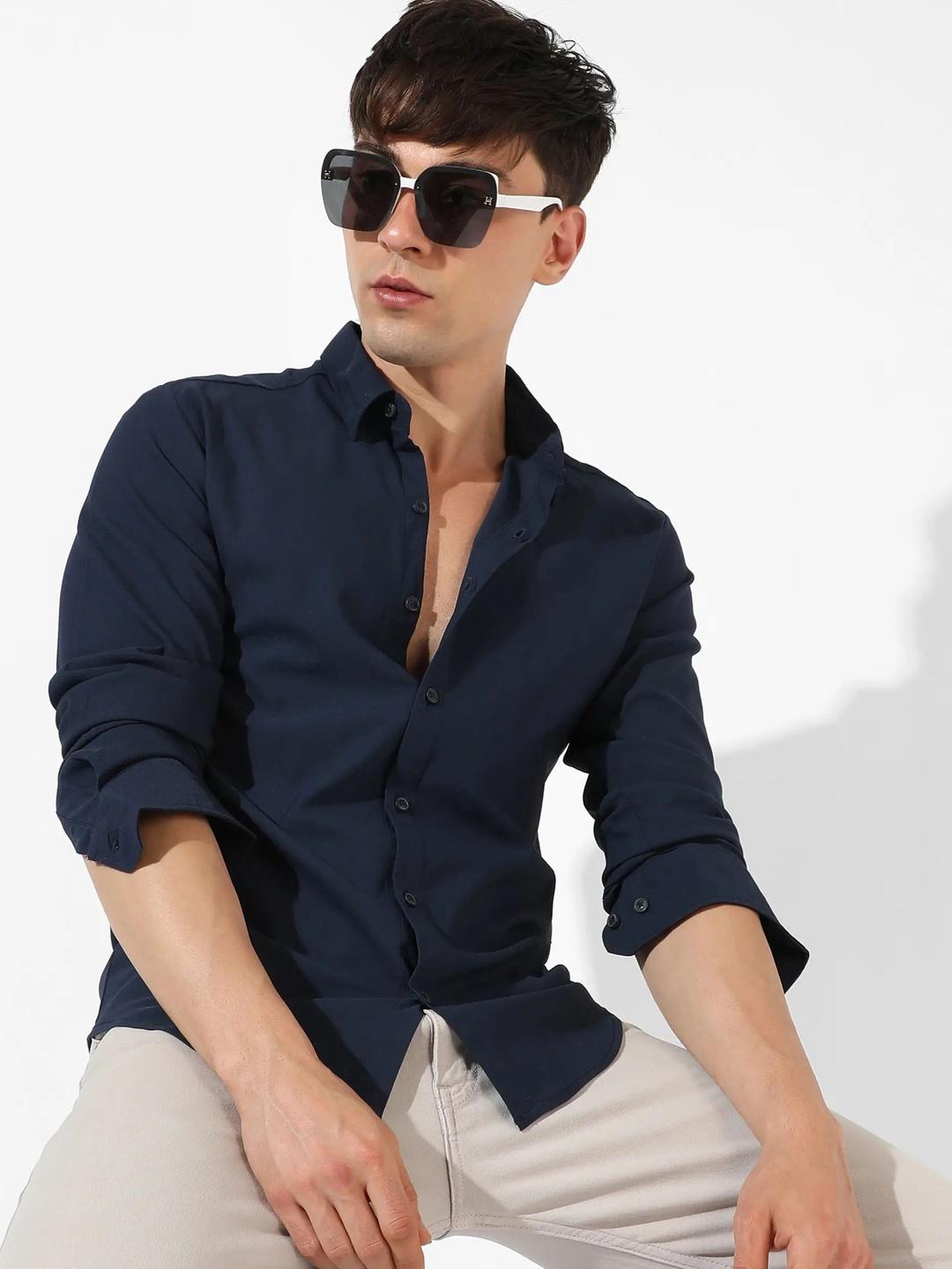 HKV FASHION Men Comfort Striped Casual Shirt - Image 1