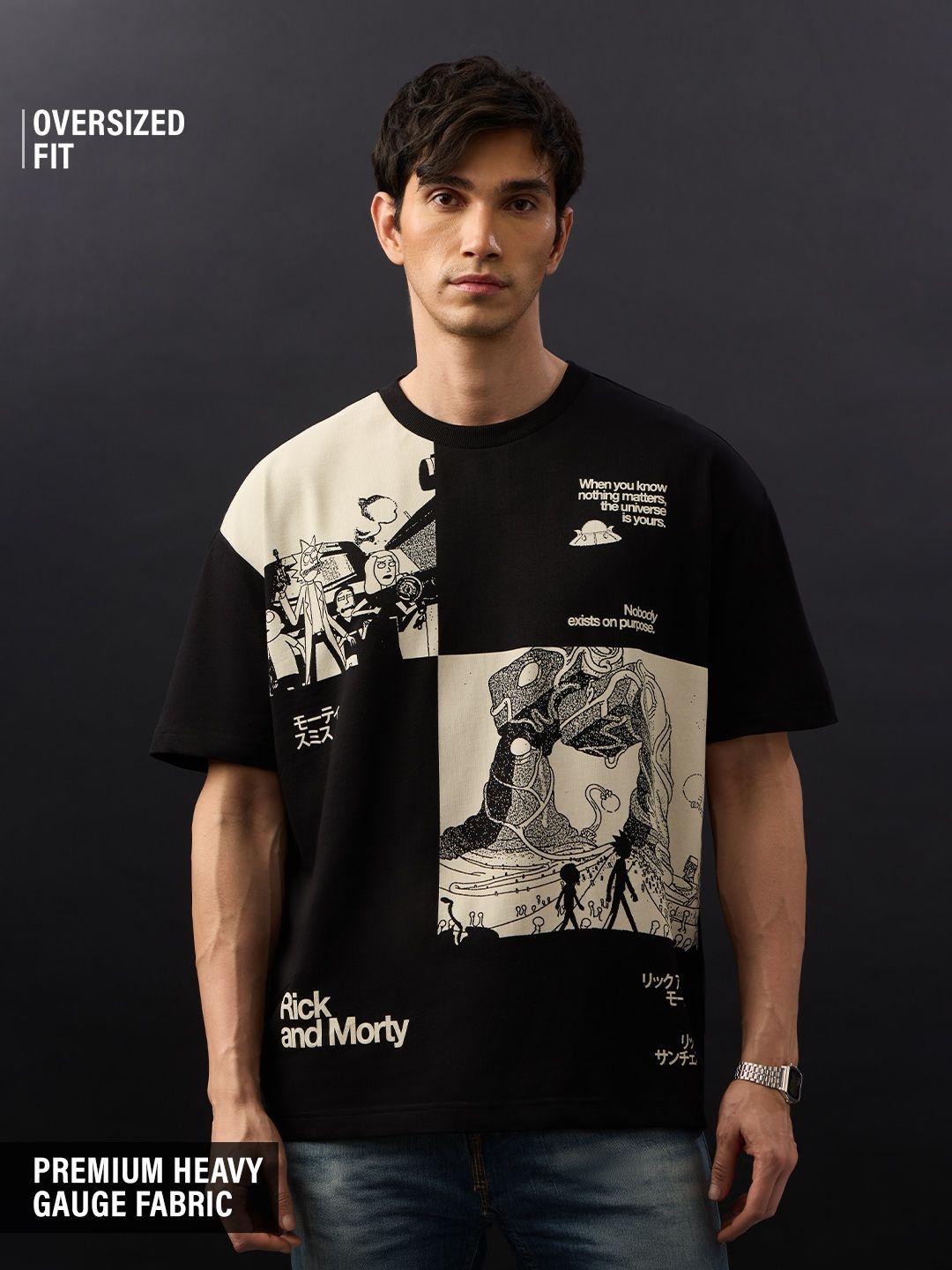 The Souled Store Rick And Morty Black T-Shirt - Image 1