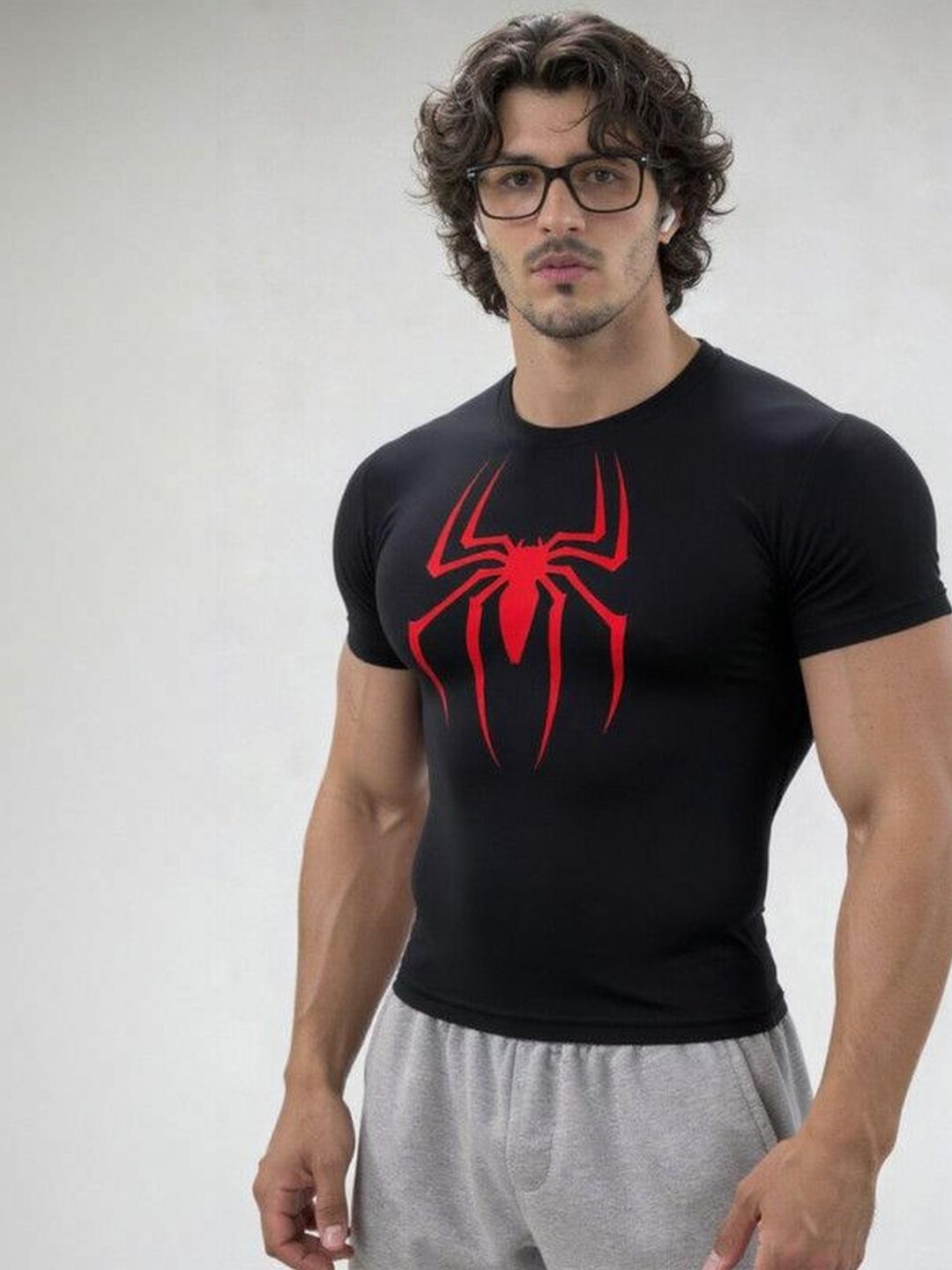 LUXENBOURG Men Gym Polyester Compression T-Shirt - Image 1