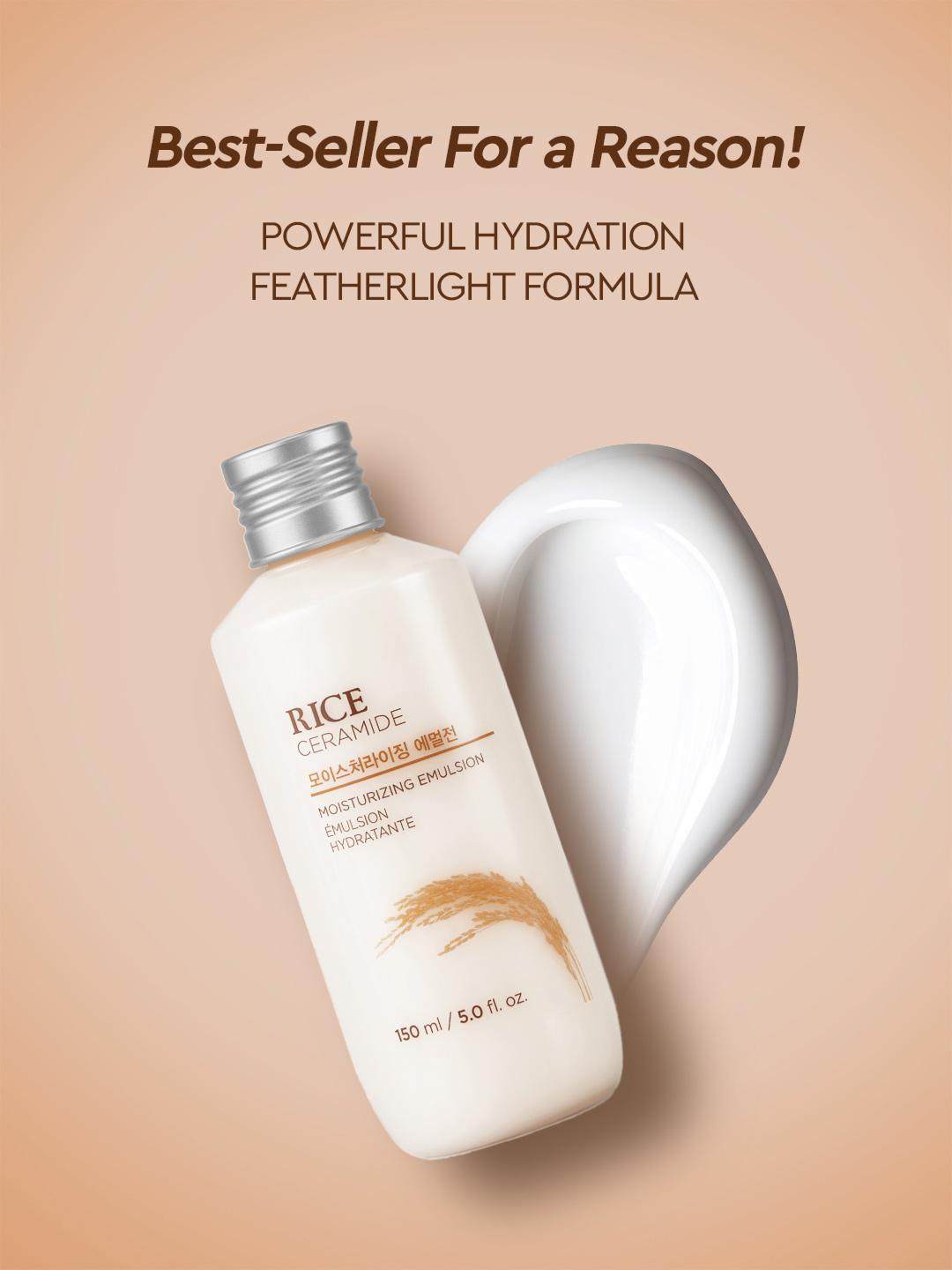 The Face Shop Ceramide & Rice Skin Brightening Moisturizing Emulsion - Image 1