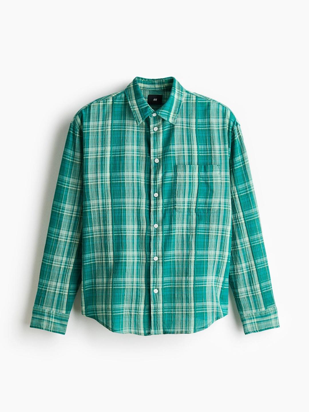 H&M Relaxed Fit Cotton Shirt - Image 1