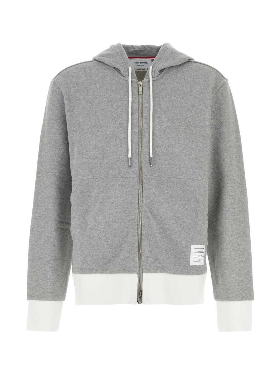 THOM BROWNE M SIZE：1. Buy Thom Browne Grey Cotton Sweatshirt - Sweatshirts for Men