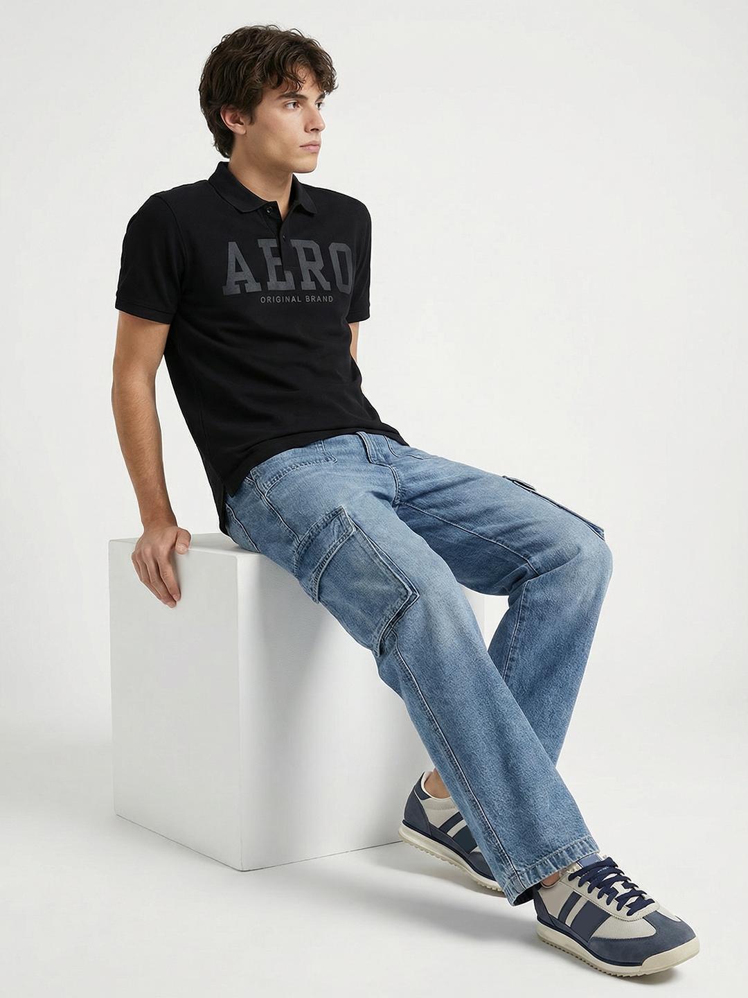 Aeropostale Typography Printed Pure Cotton T-shirt