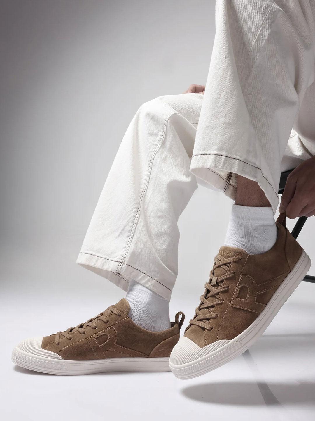 RARE RABBIT Sauron Men Suede Lace-Up Sneakers