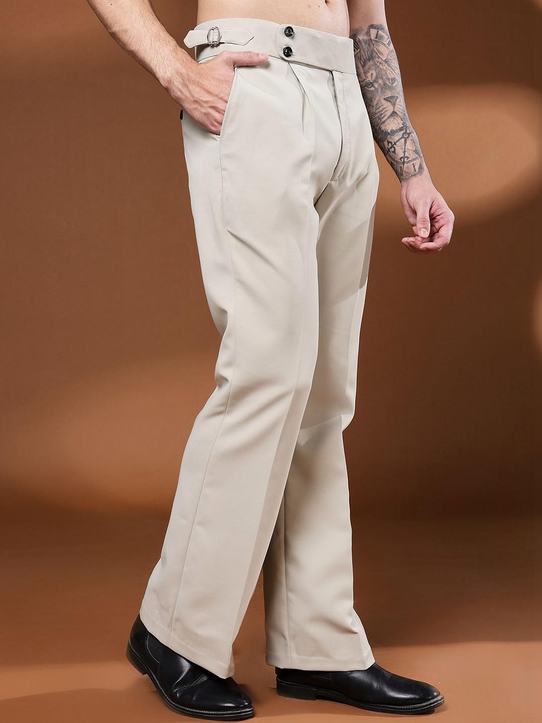 Qlanz Men Italian Pleated Trousers - Image 1
