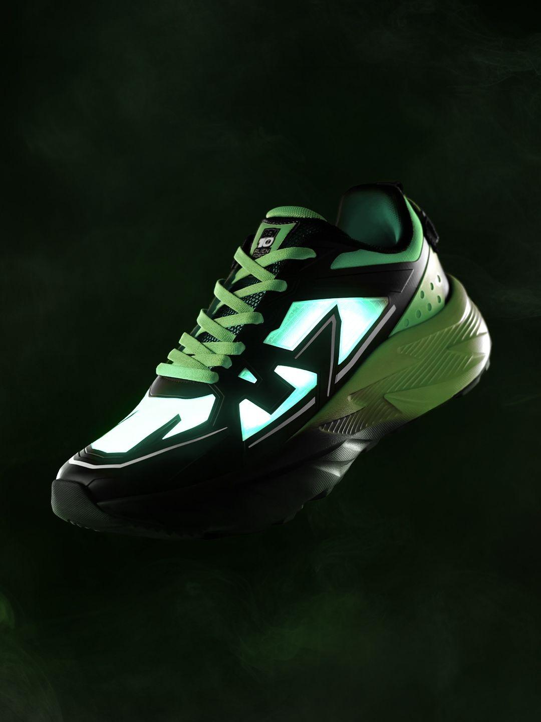 The Souled Store Men Ben 10 Green Sneakers - Image 1