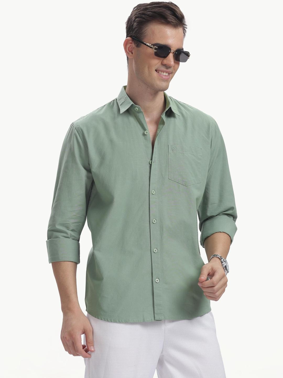 BS BLUE SQUAD Men Slim Fit Casual Shirt - Image 1