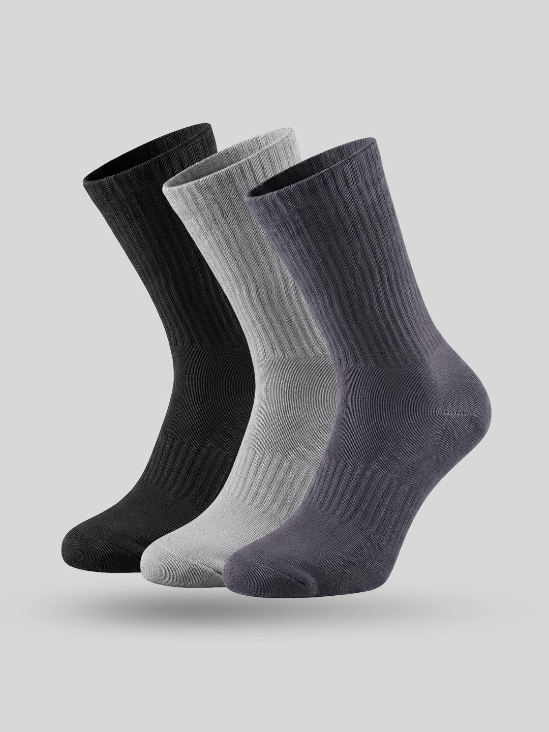 XYXX Men 3 Pack Cotton Calf Length Socks Pack of 3 - Image 1