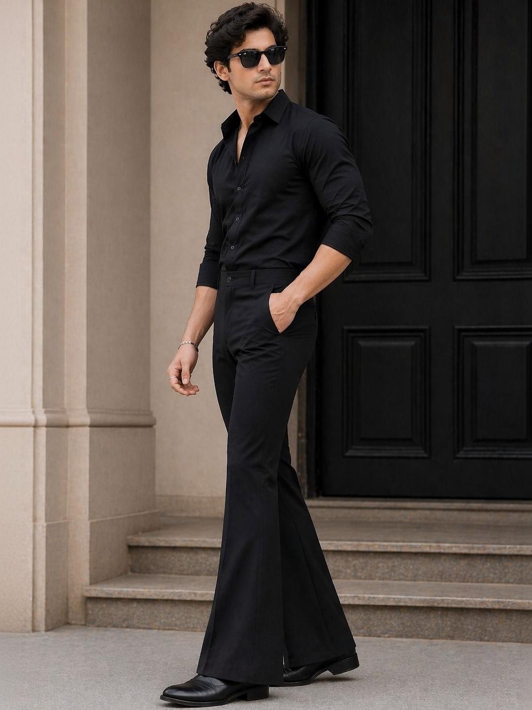 GHABA CREATION Men Bootcut Trousers