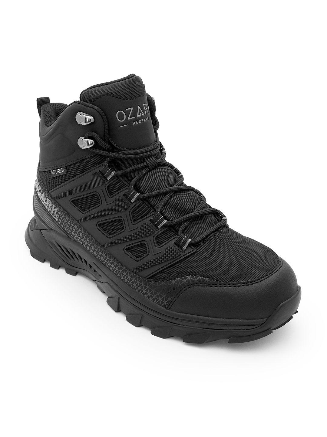 Red Tape Men High-Top Trekking Non-Marking Shoes Red